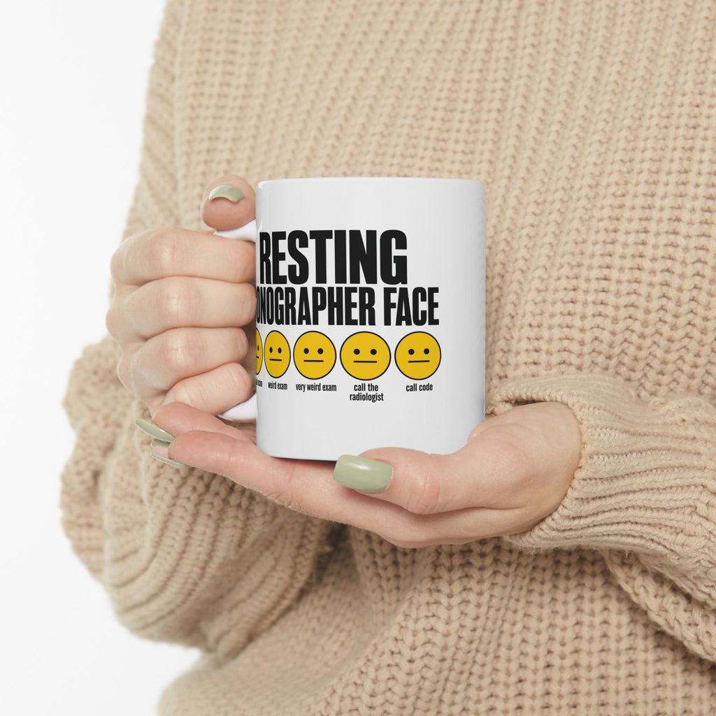 Resting Sonographer Face, Weird Exam - Coffee Cup