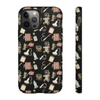 Black Floral Ultrasound Tech iPhone Case — iPhone 11-17