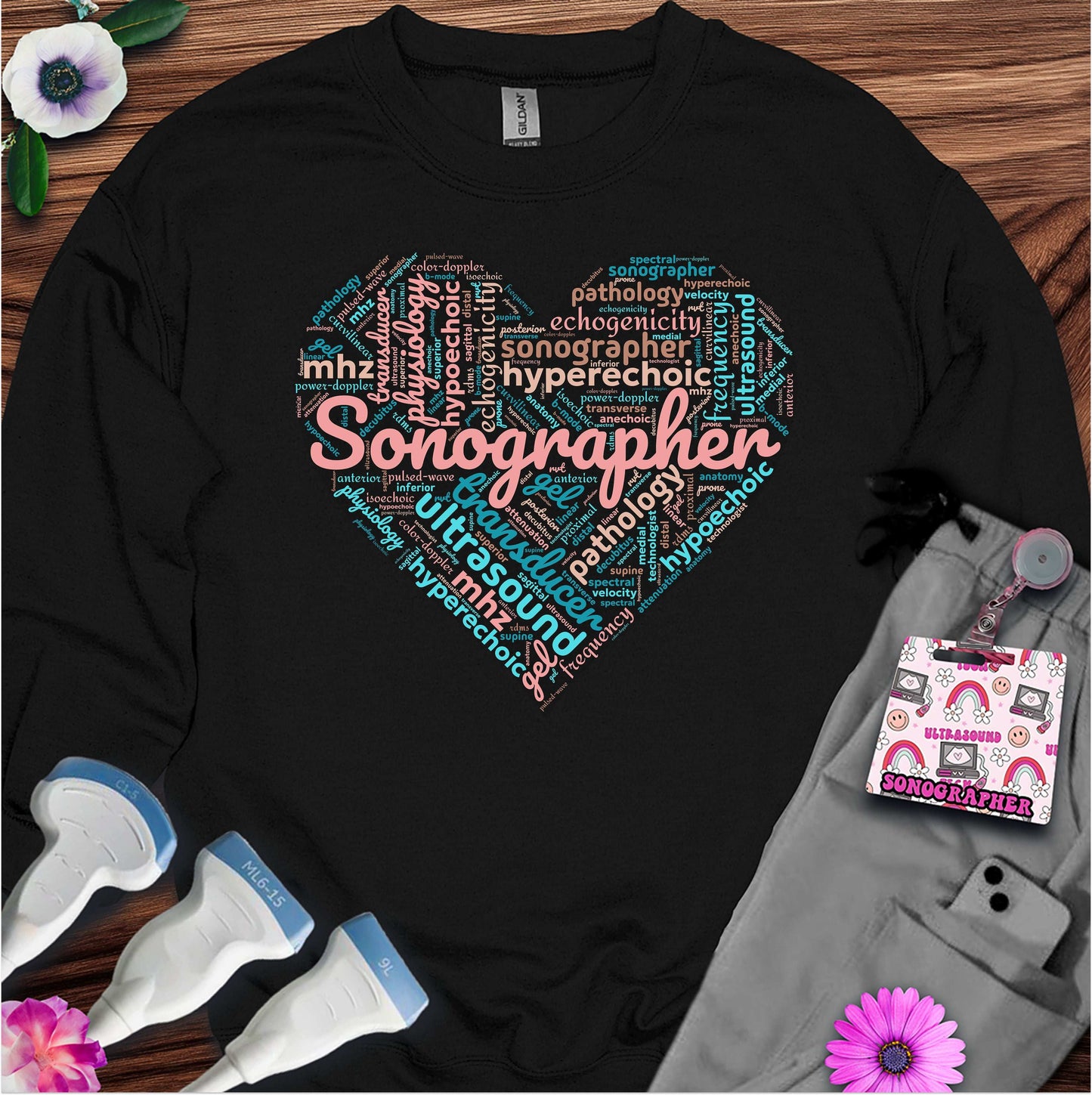 "Pastel Sonographer Heart" Sweatshirt