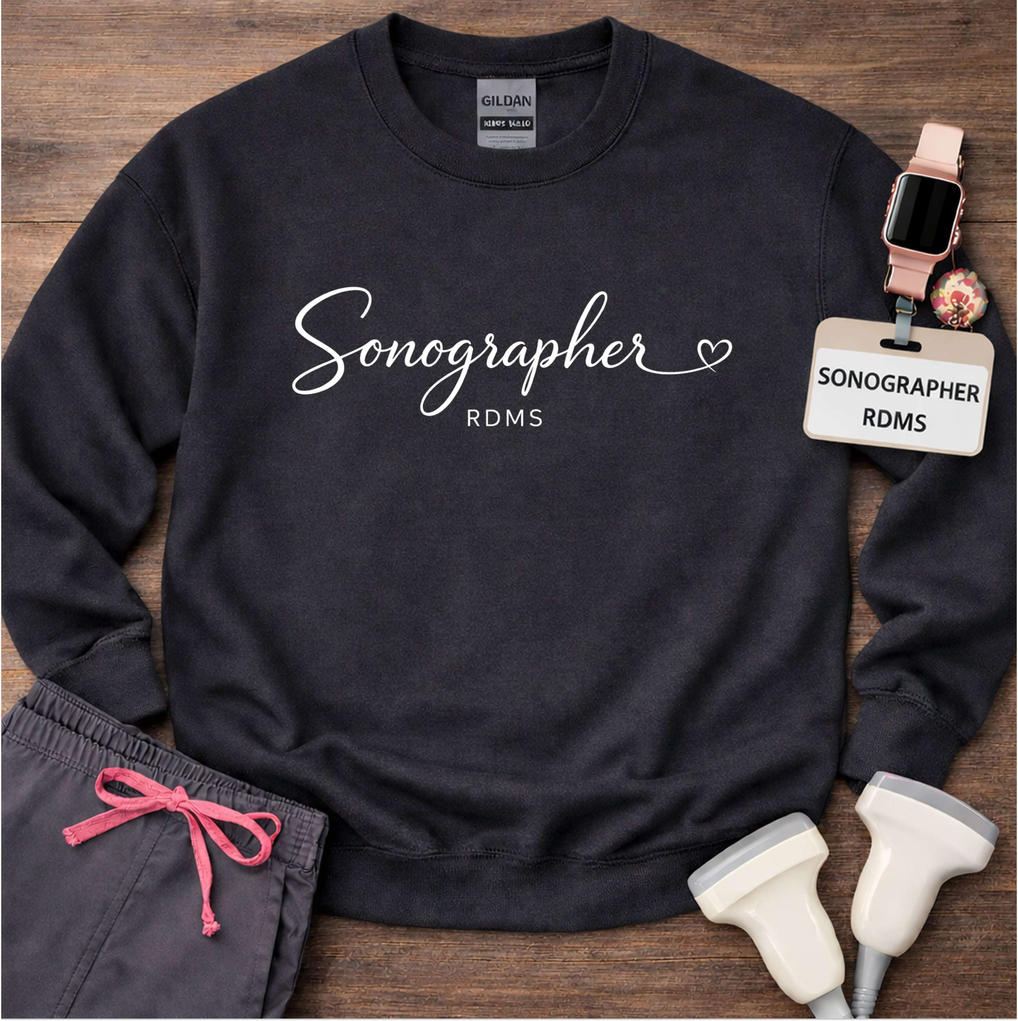 Sonographer Elegant Script Sweatshirt