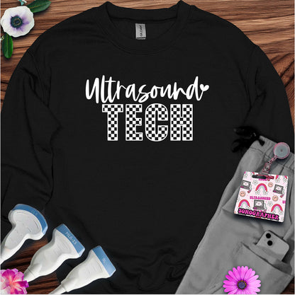 "Checkered Ultrasound Tech" Sweatshirt