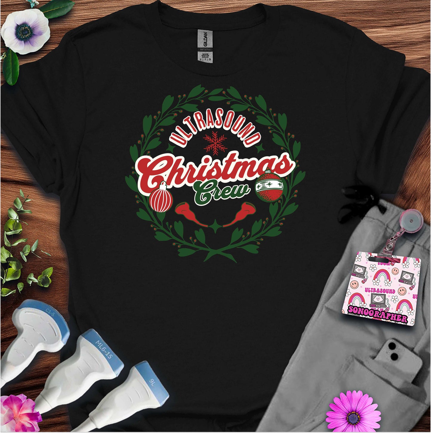"Ultrasound Christmas Crew" T-shirt