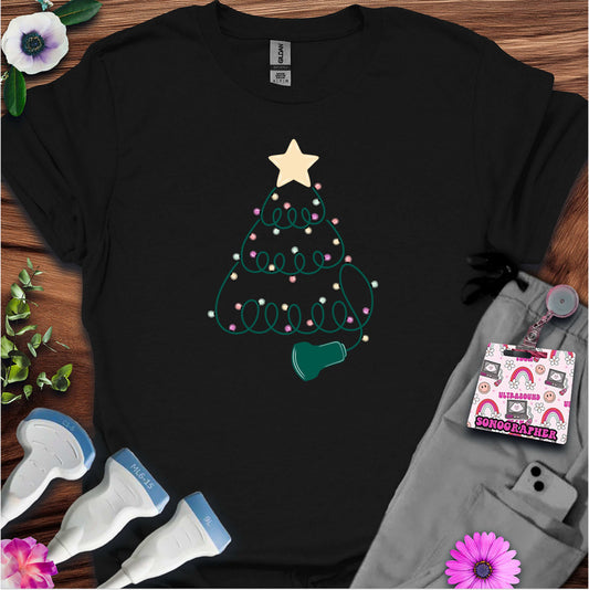 "Sonographer Christmas Tree" T-shirt