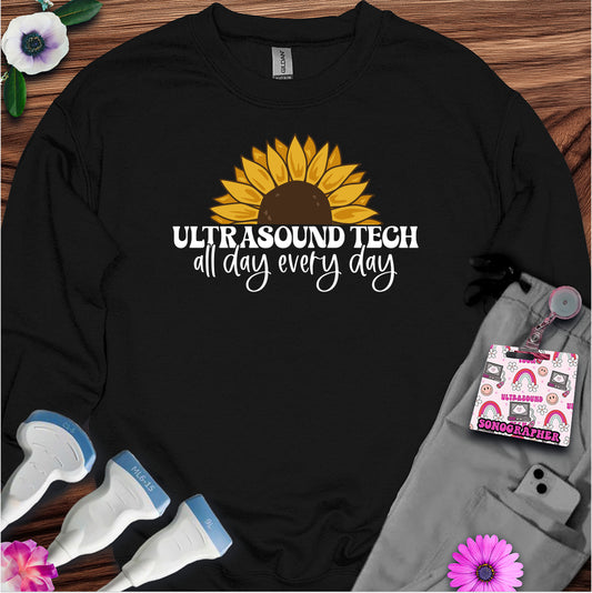 "Ultrasound Tech Sunflower" 🌻 Sweatshirt