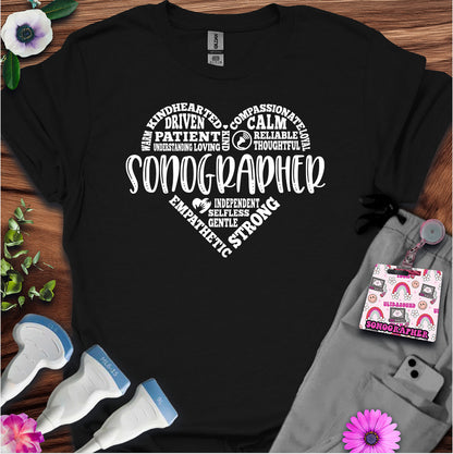 "Sonographer's Heart" T-shirt