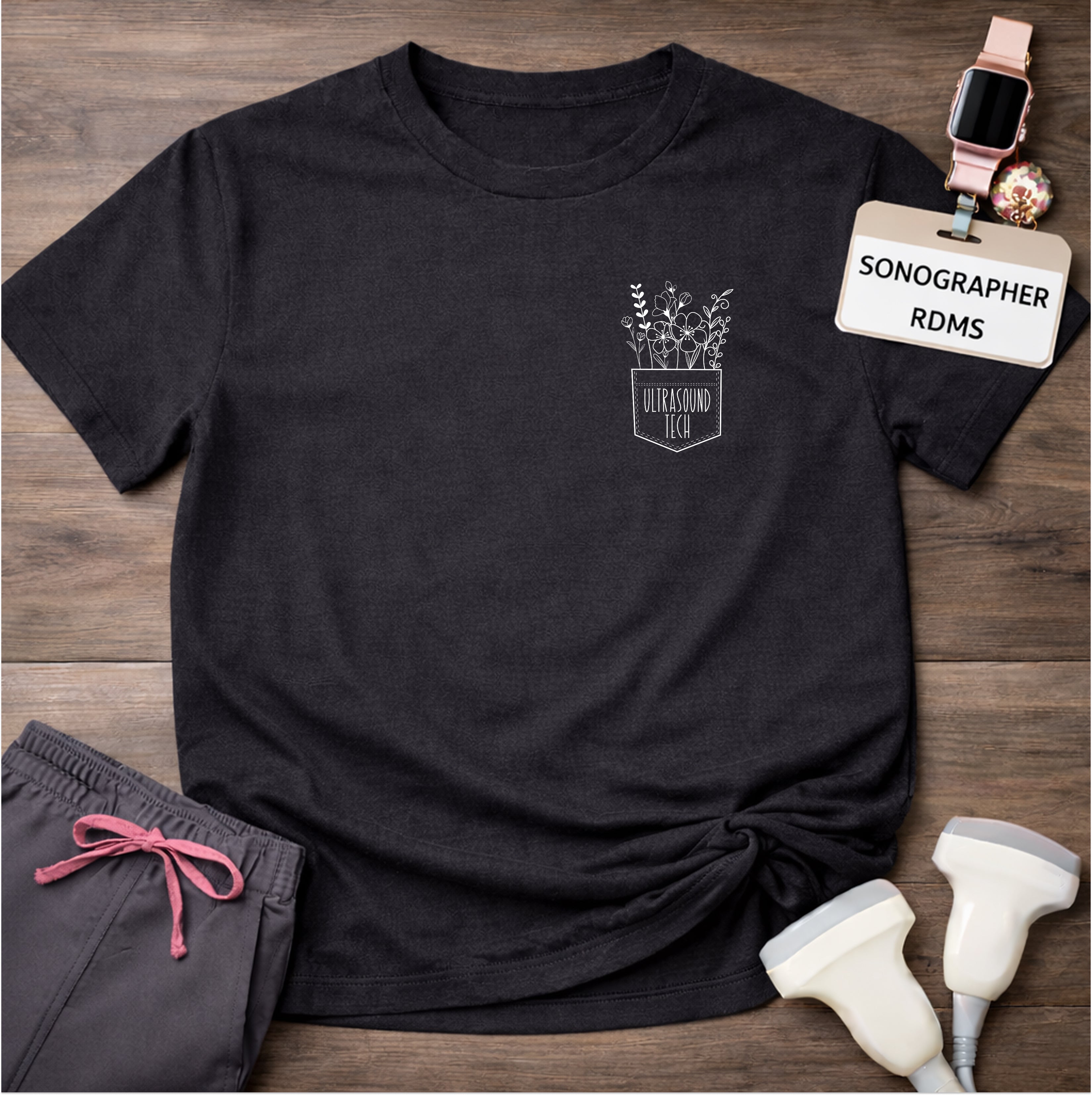 "Ultrasound Tech Pocket" T-Shirt