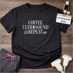 "Coffee Ultrasound Repeat ☕" T-Shirt