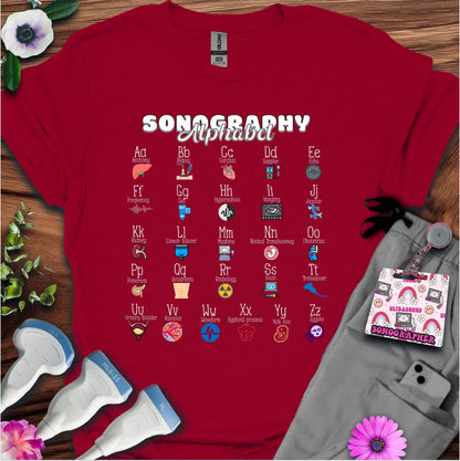 "Sonography Alphabet" T-Shirt