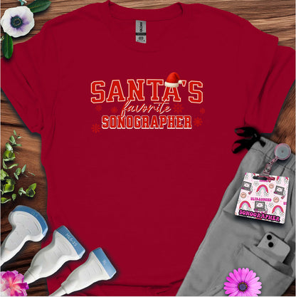 "Santa's Favorite Sonographer" T-shirt