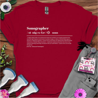 "Sonographer Definition" T-Shirt