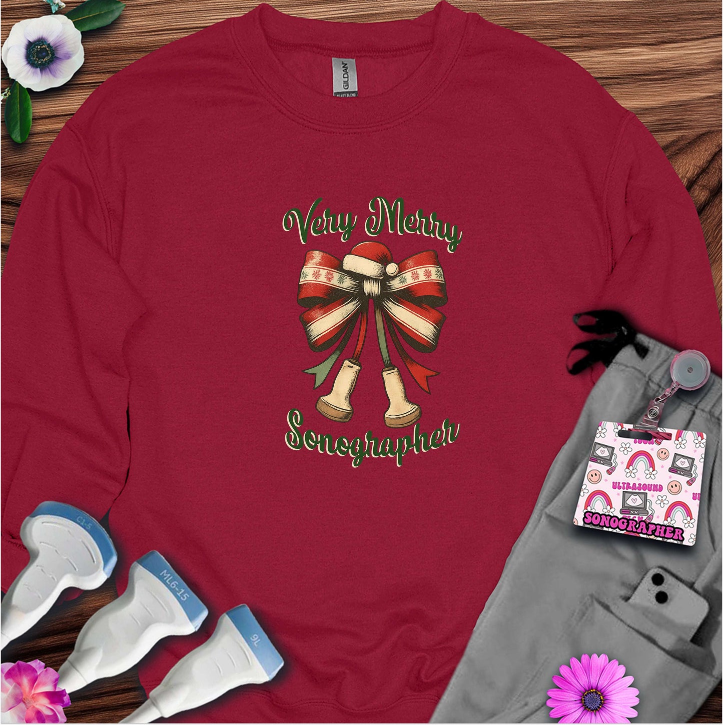 "Very Merry Sonographer" Sweatshirt