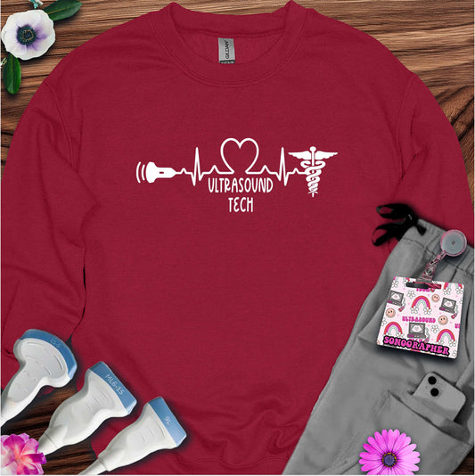 "Ultrasound Tech Heartbeat" Sweatshirt