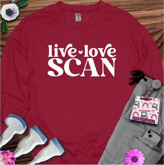 "Live, Love, Scan" Sweatshirt