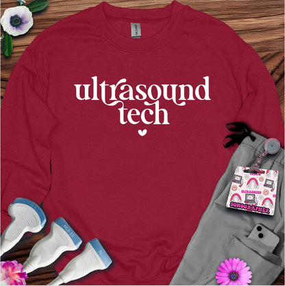 "Ultrasound Tech Heart" Sweatshirt