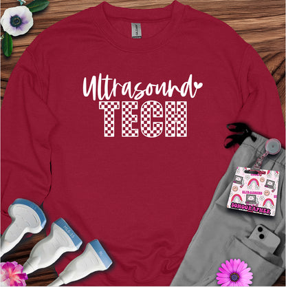 "Checkered Ultrasound Tech" Sweatshirt