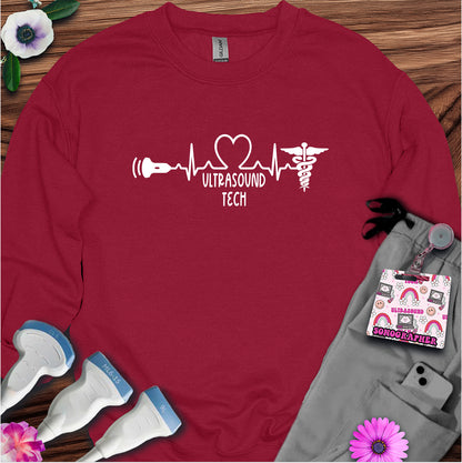 "Ultrasound Tech Heartbeat" Sweatshirt