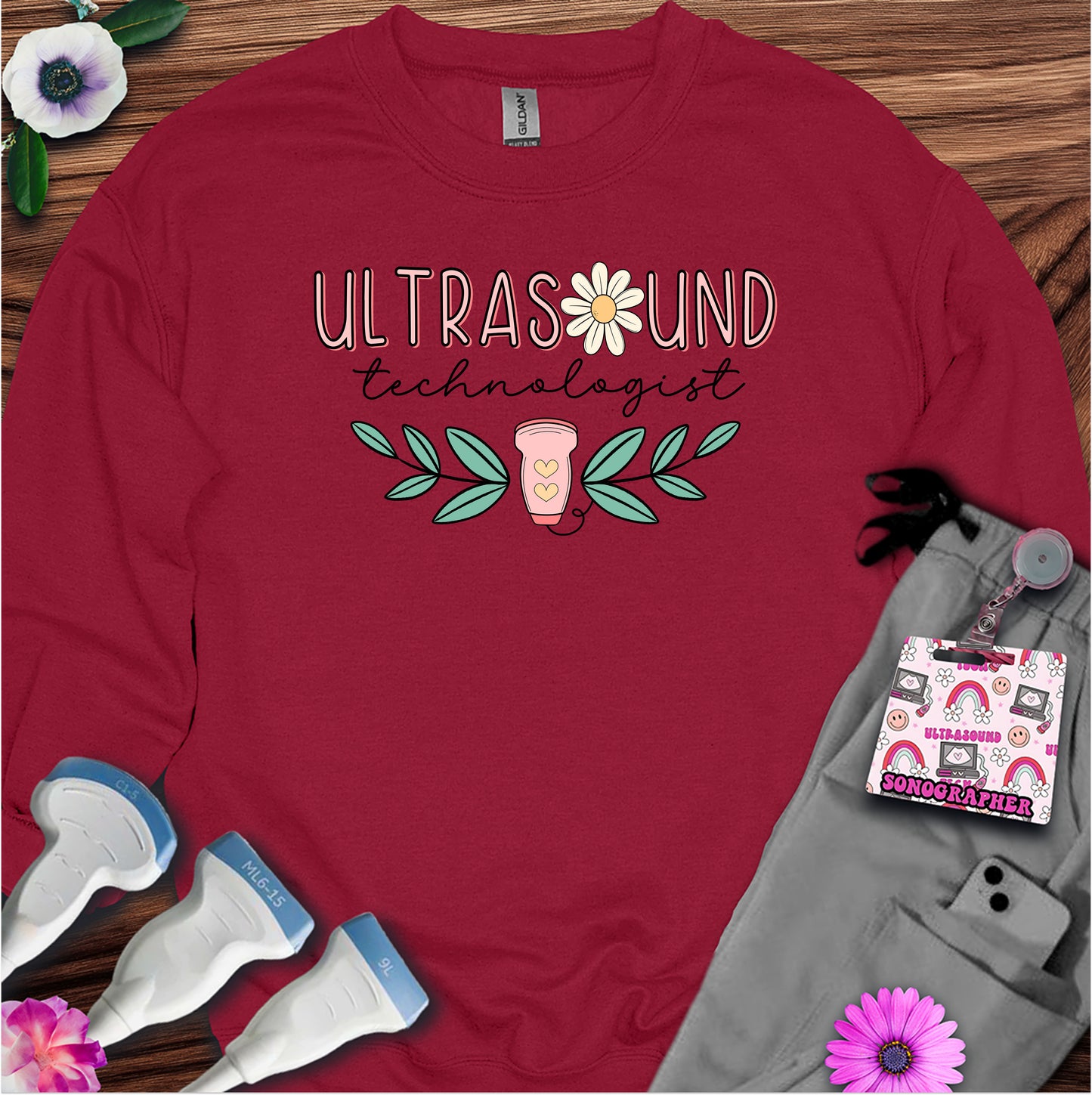 "Ultrasound Technologist Daisy" Sweatshirt