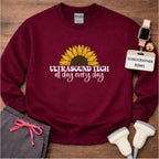 "Ultrasound Tech Sunflower" 🌻 Sweatshirt