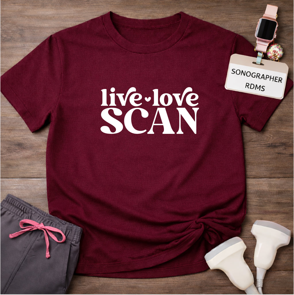 "Live, Love, Scan" T-shirt
