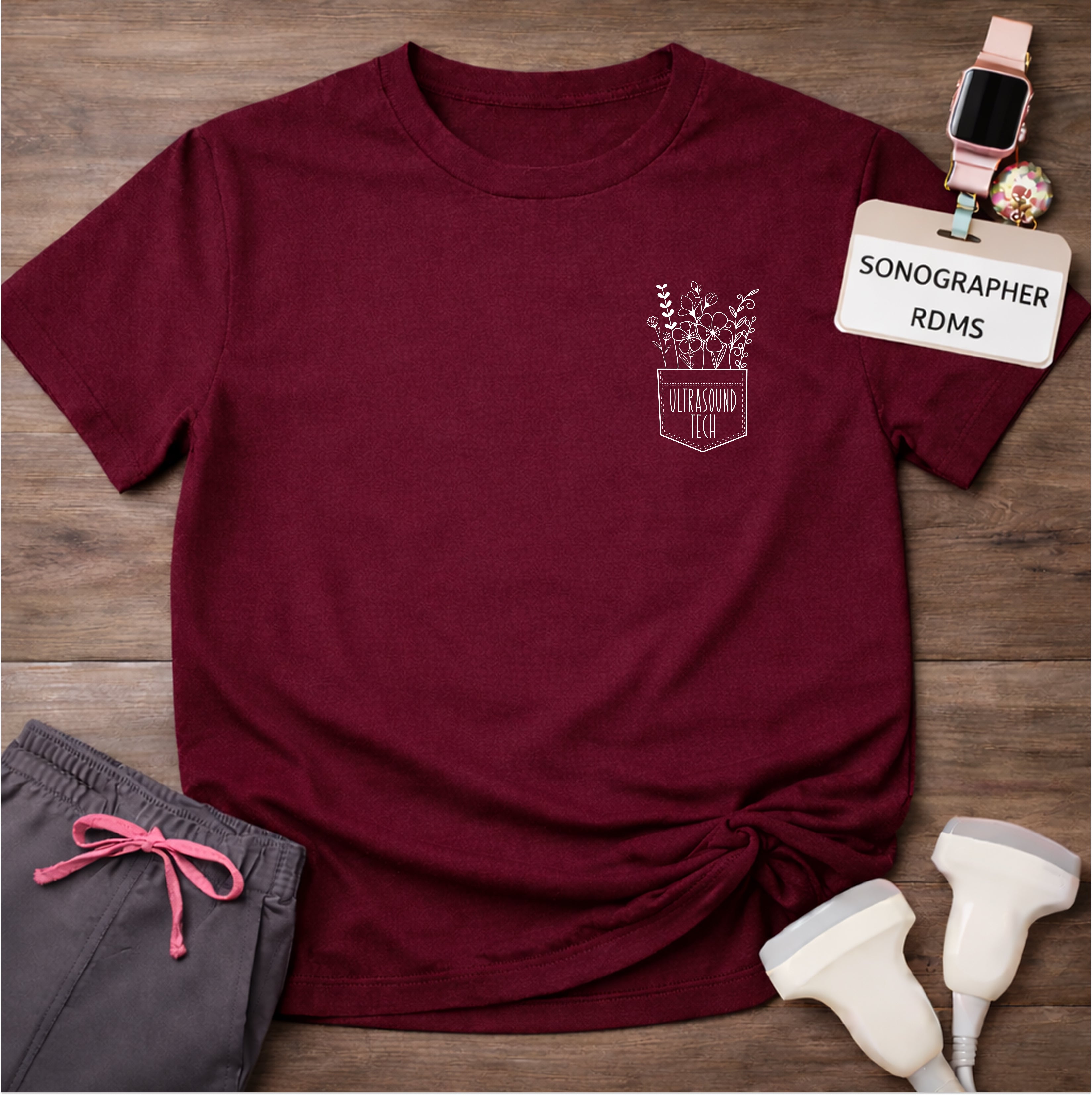 "Ultrasound Tech Pocket" T-Shirt