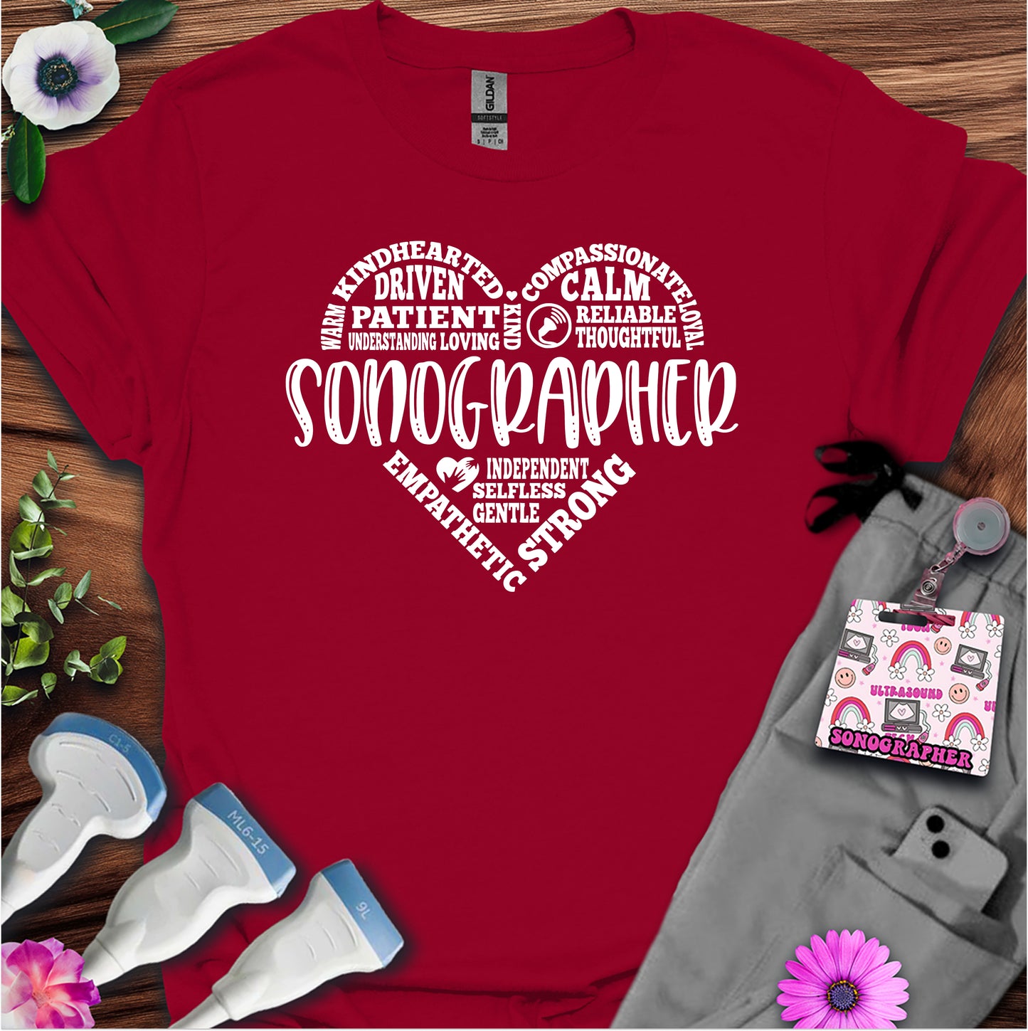 "Sonographer's Heart" T-shirt