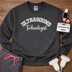 White Stitch Embroidered Ultrasound Technologist Crewneck Sweatshirt