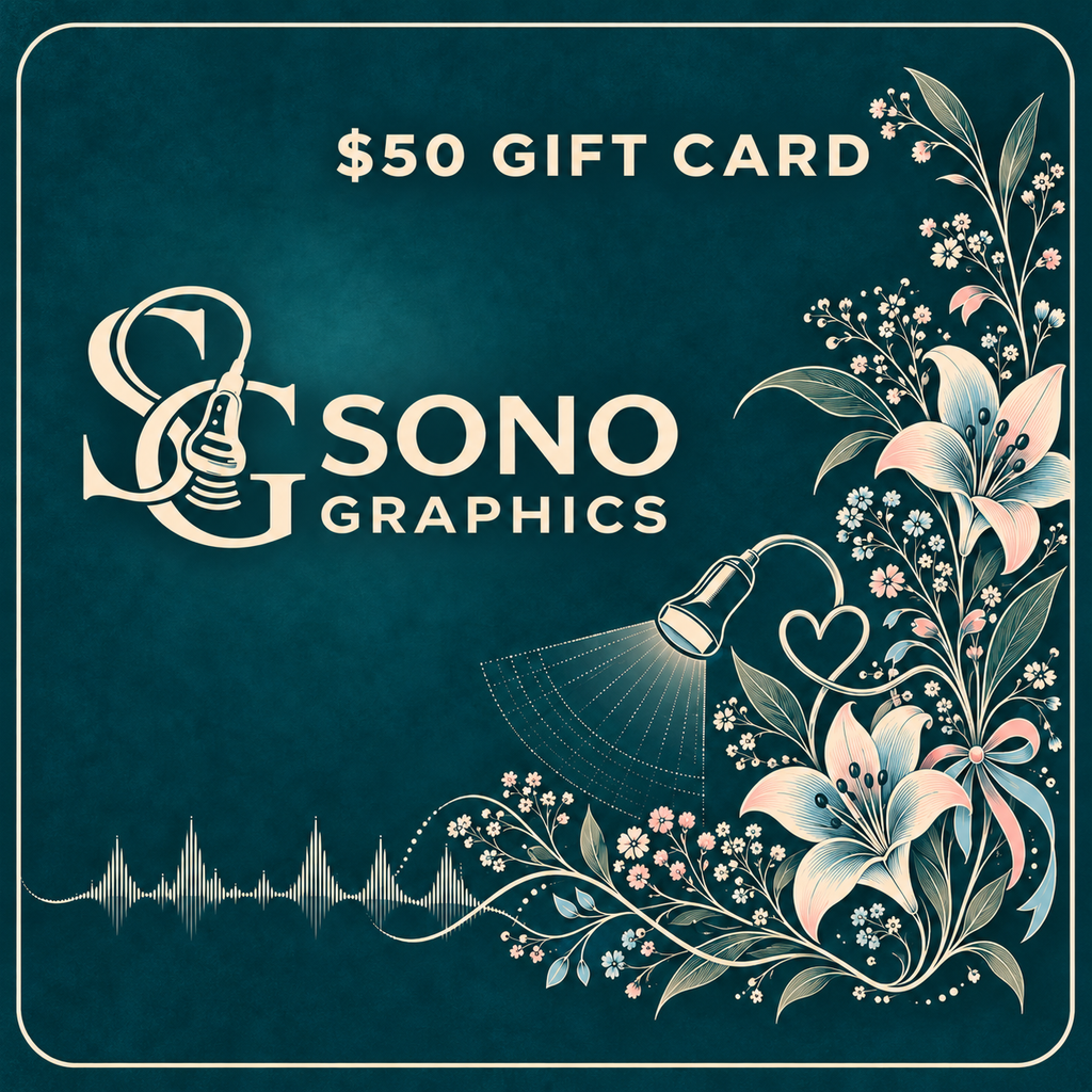 Sonographer Gift Card | Ultrasound Tech Gift by Sono Graphics