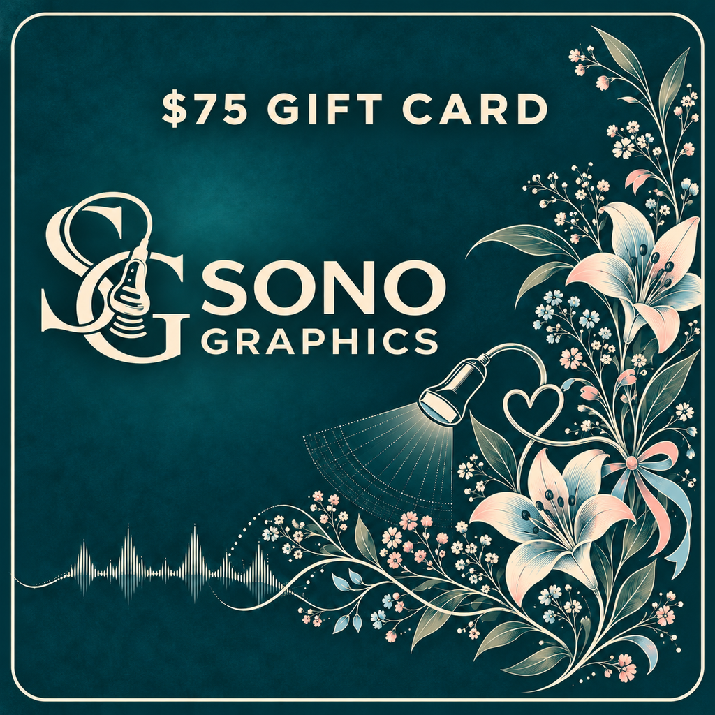 Sonographer Gift Card | Ultrasound Tech Gift by Sono Graphics