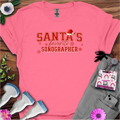 "Santa's Favorite Sonographer" T-shirt