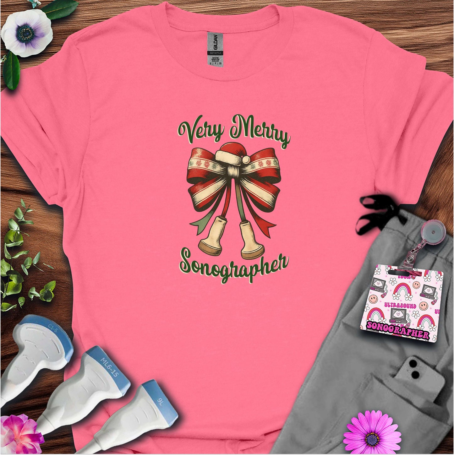 "Very Merry Sonographer" T-shirt