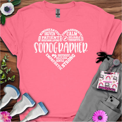 "Sonographer's Heart" T-shirt
