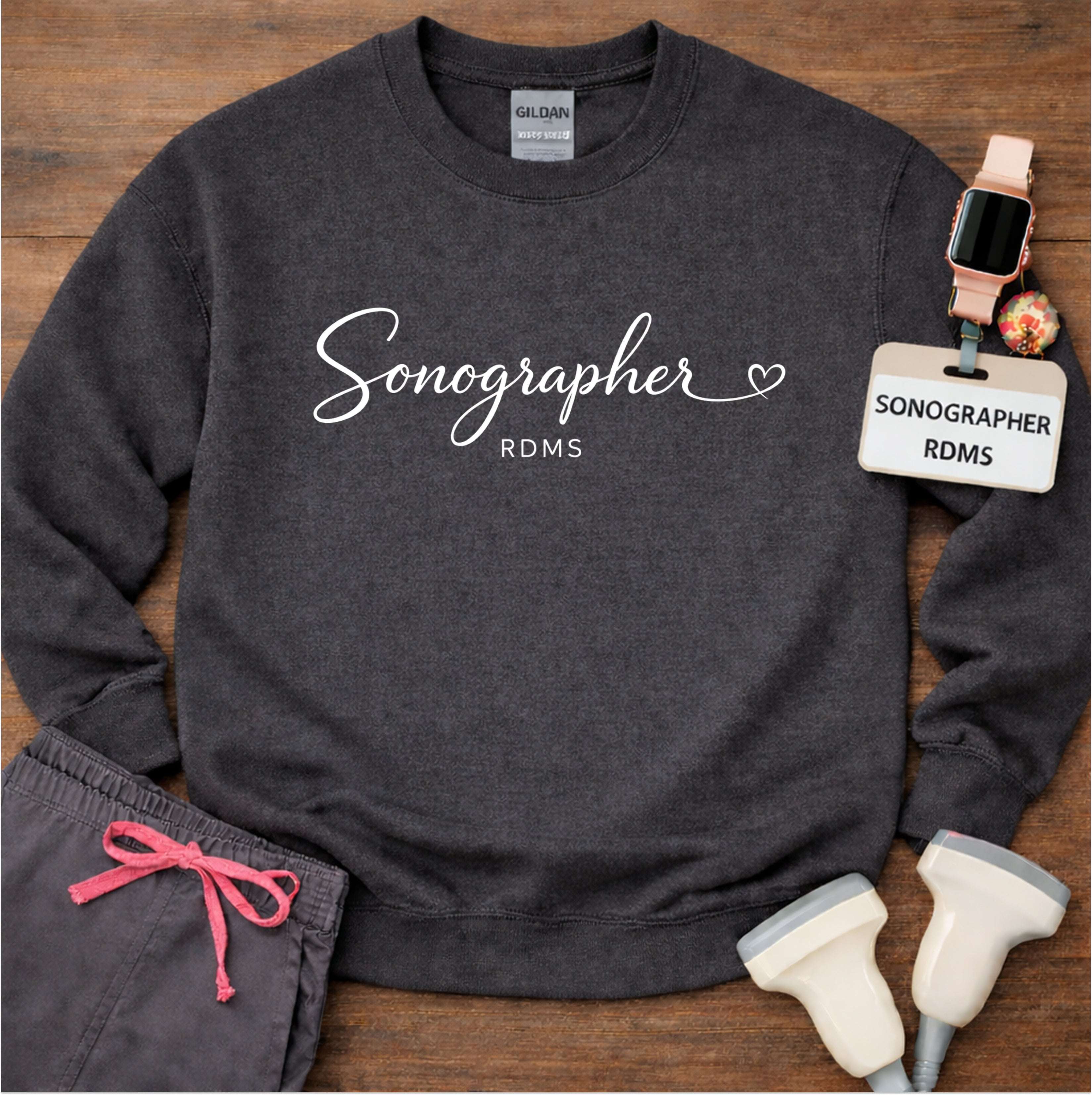 Sonographer Elegant Script Sweatshirt