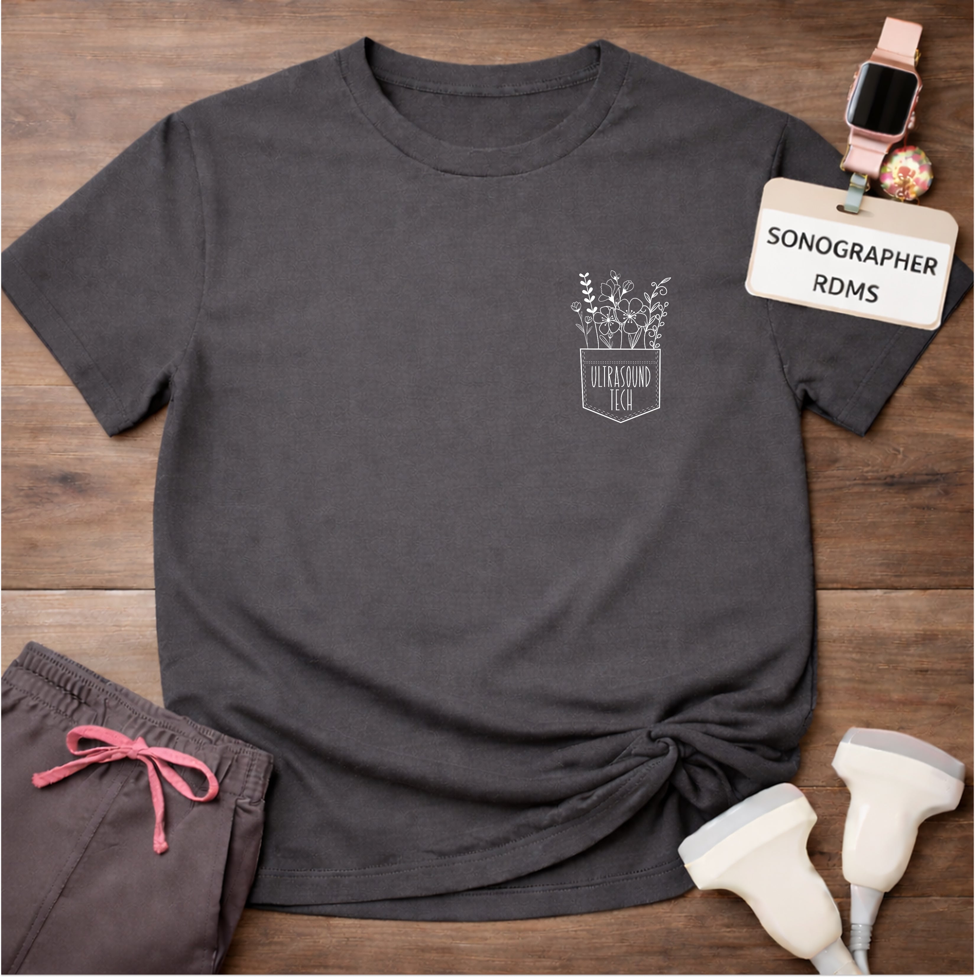 "Ultrasound Tech Pocket" T-Shirt