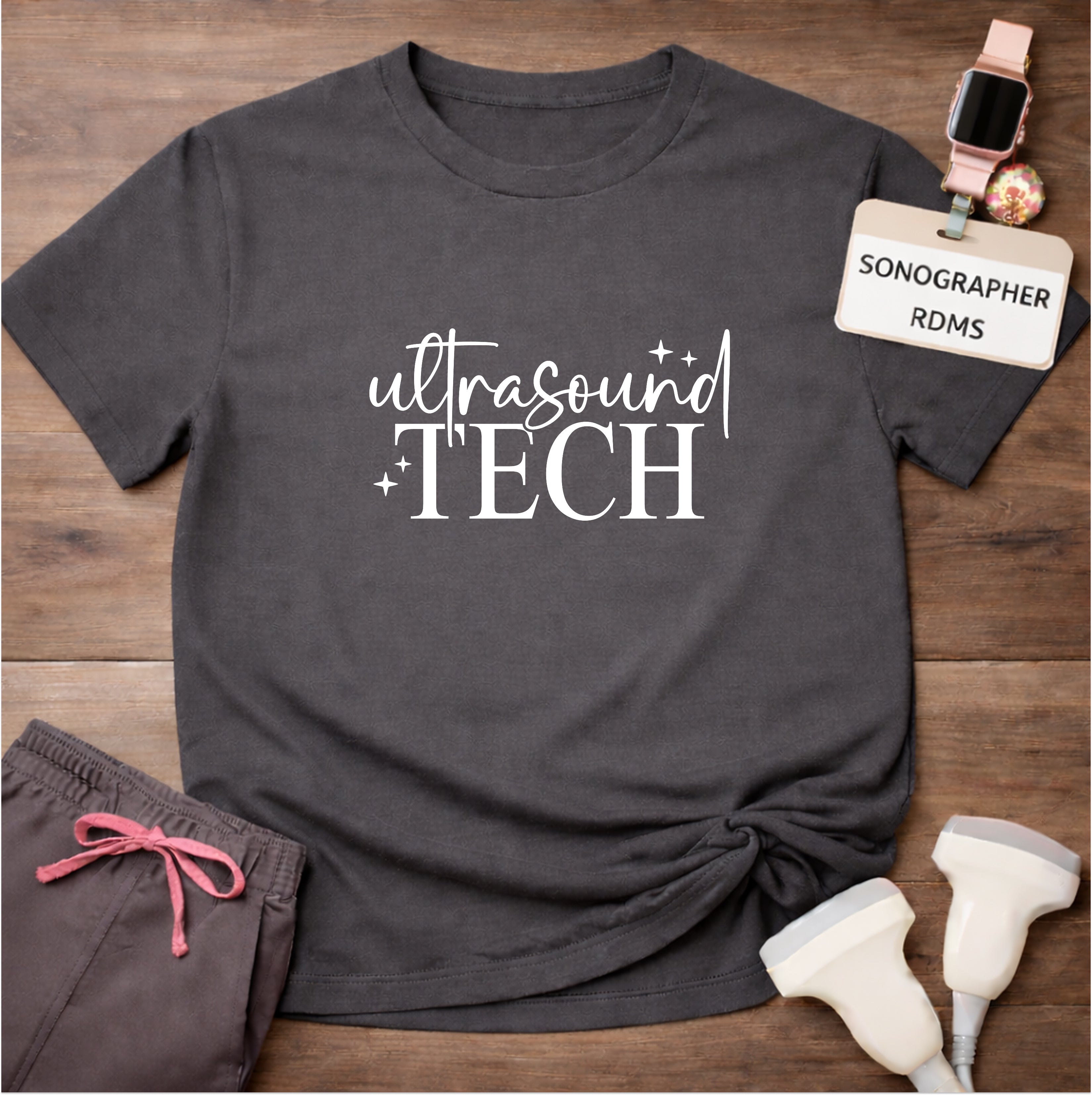 "Ultrasound Tech Sparkle" T-shirt