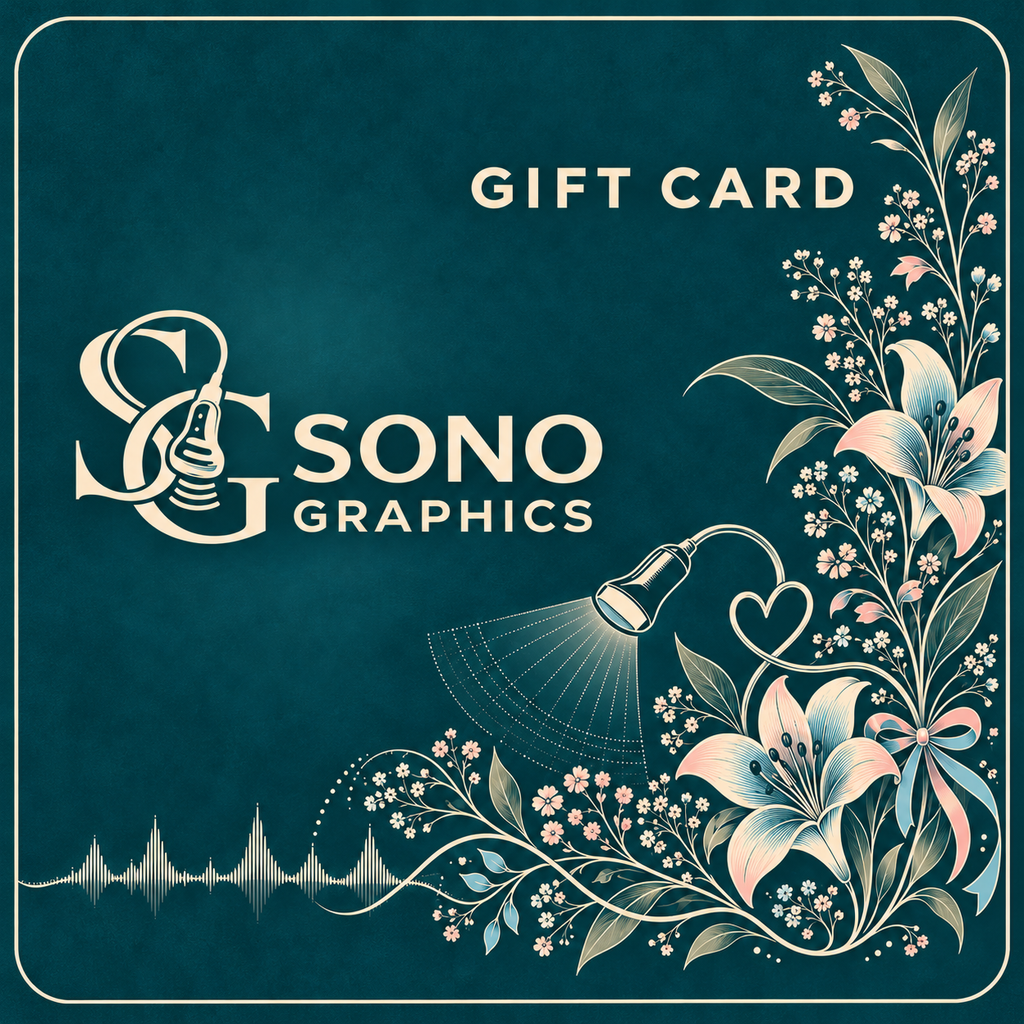 Sonographer Gift Card | Ultrasound Tech Gift by Sono Graphics
