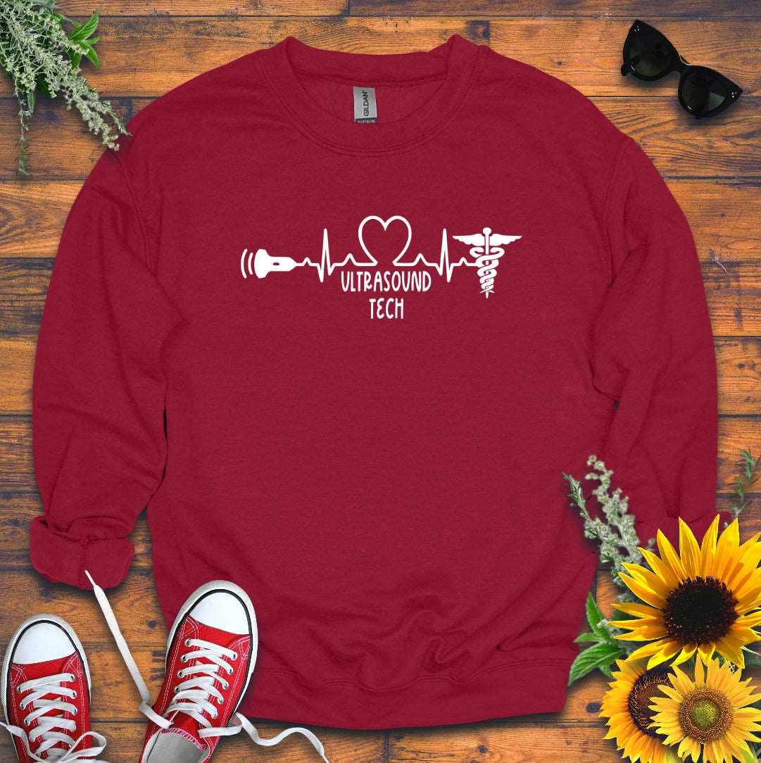 "Ultrasound Tech Heart-Beat" Sweatshirt