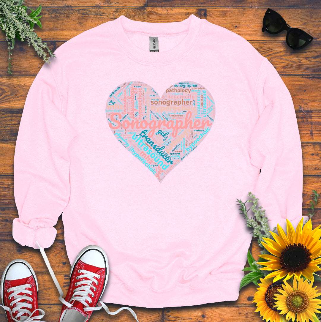 "Pastel Sonographer Heart" Sweatshirt