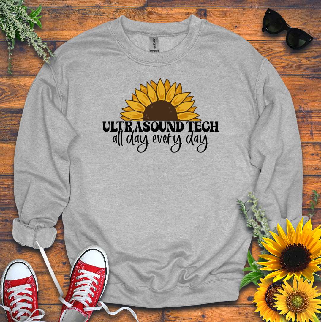 "Ultrasound Tech Sunflower" 🌻 Sweatshirt