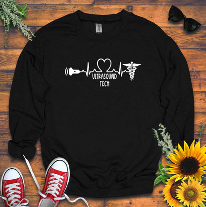 "Ultrasound Tech Heart-Beat" Sweatshirt