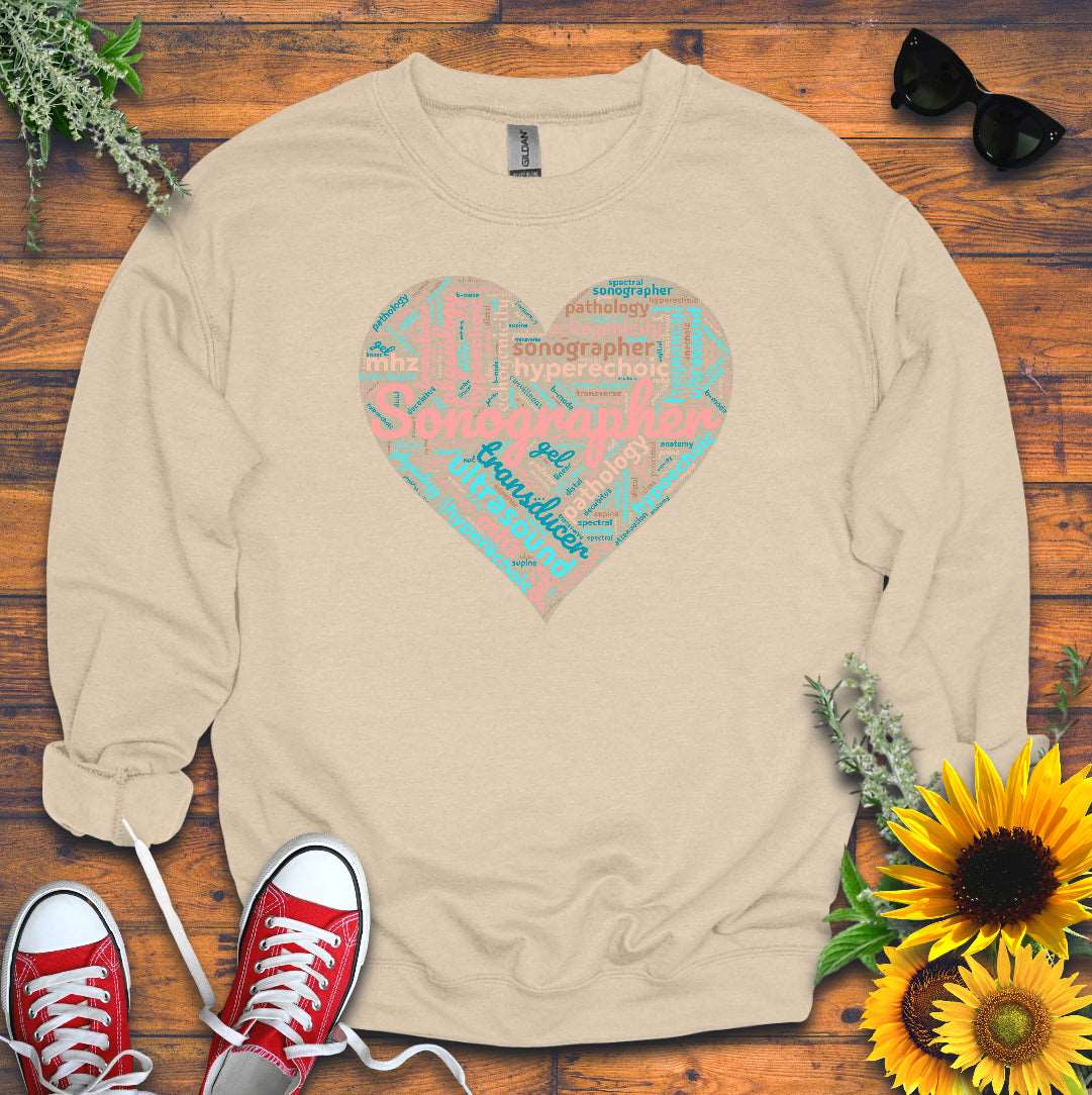 "Pastel Sonographer Heart" Sweatshirt