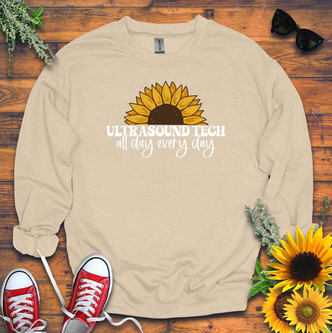 "Ultrasound Tech Sunflower" 🌻 Sweatshirt