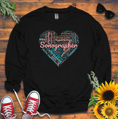 "Pastel Sonographer Heart" Sweatshirt