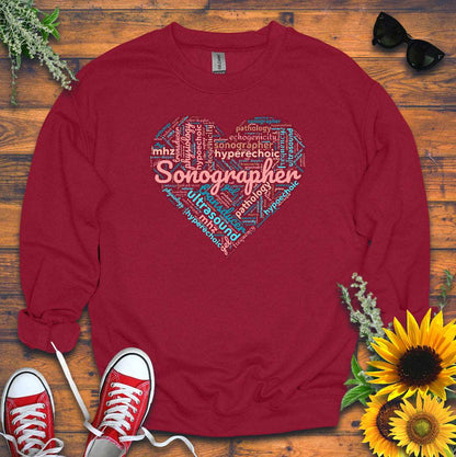 "Pastel Sonographer Heart" Sweatshirt