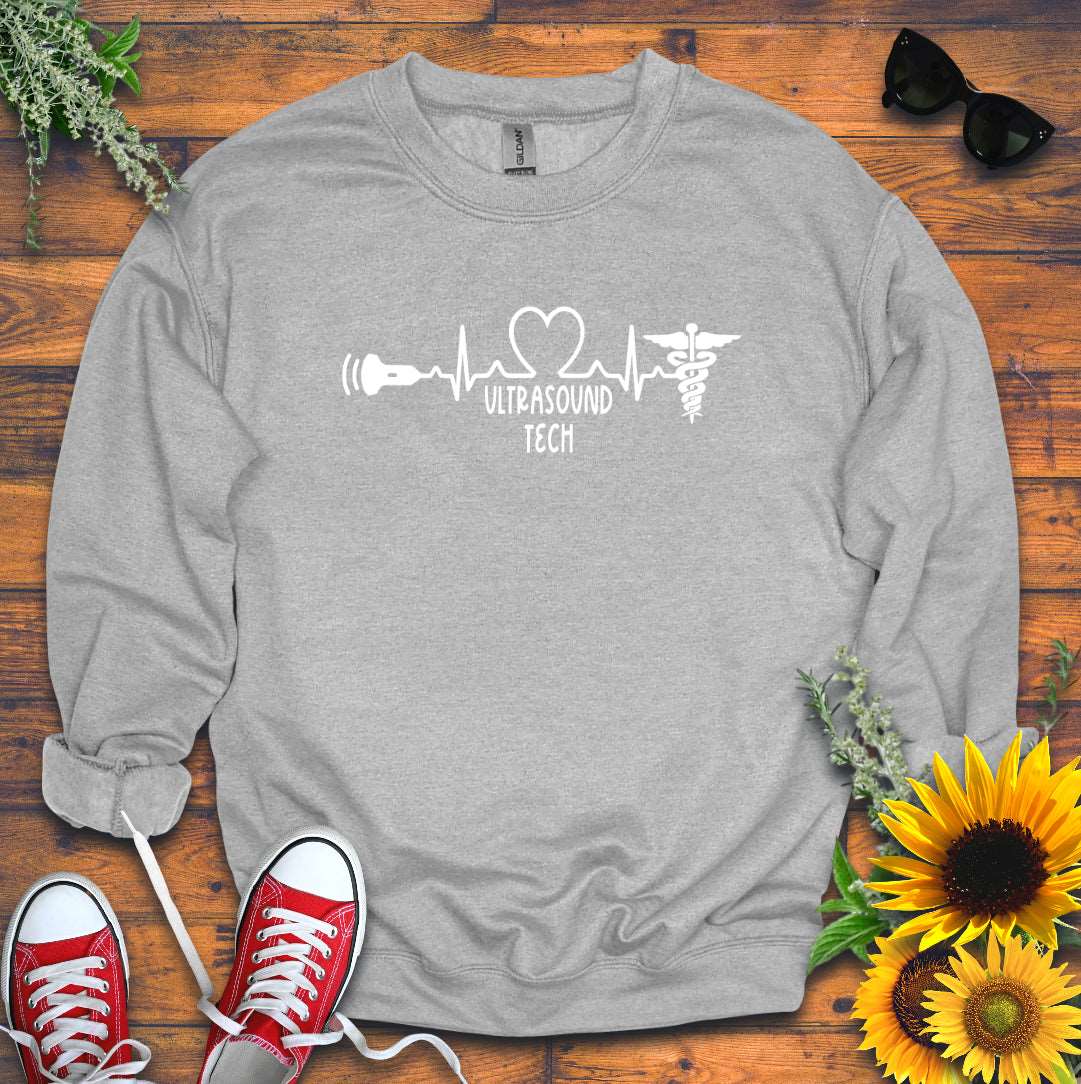 "Ultrasound Tech Heart-Beat" Sweatshirt