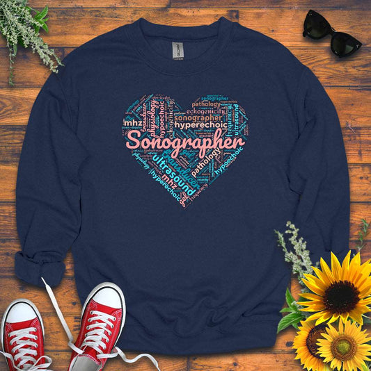 "Pastel Sonographer Heart" Sweatshirt