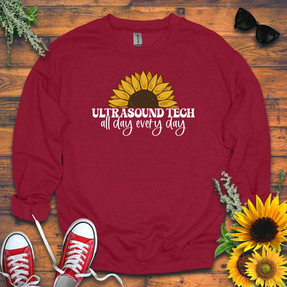 "Ultrasound Tech Sunflower" 🌻 Sweatshirt