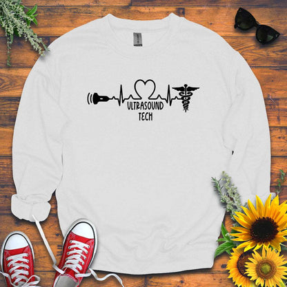 "Ultrasound Tech Heart-Beat" Sweatshirt