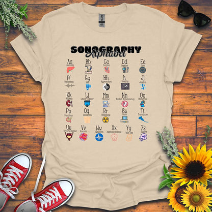 "Sonography Alphabet" T-Shirt