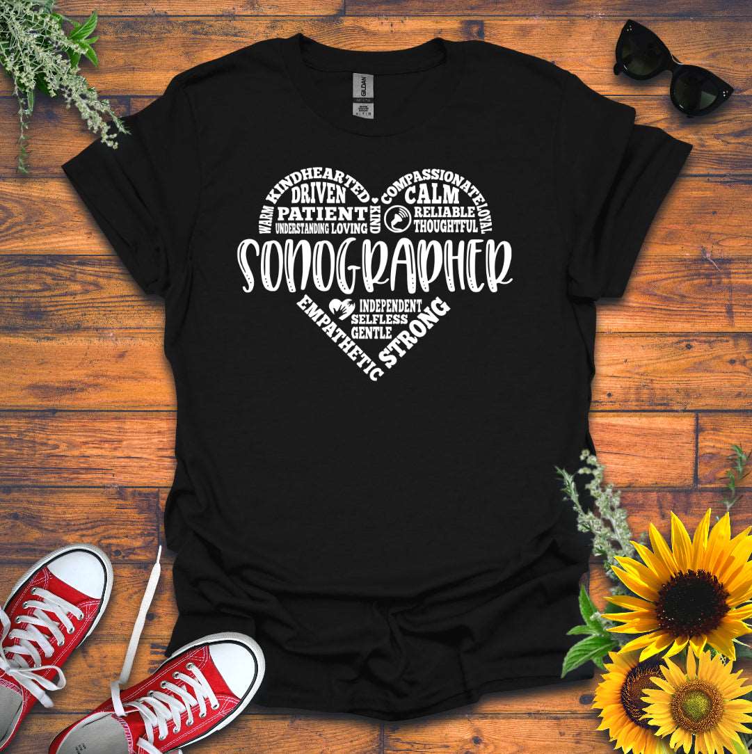 "Sonographer Heart" T-shirt