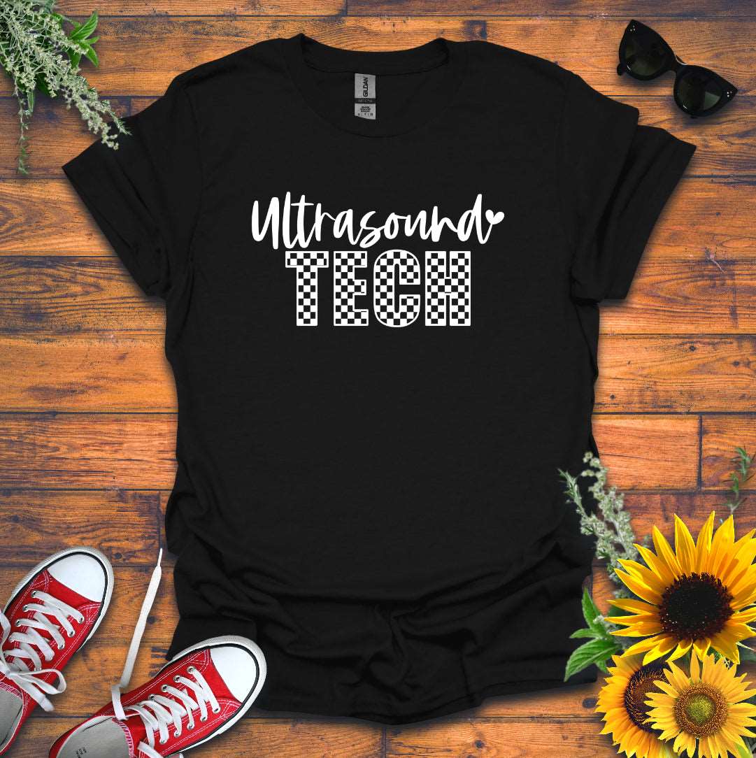 "Checkered Ultrasound Tech" T-shirt